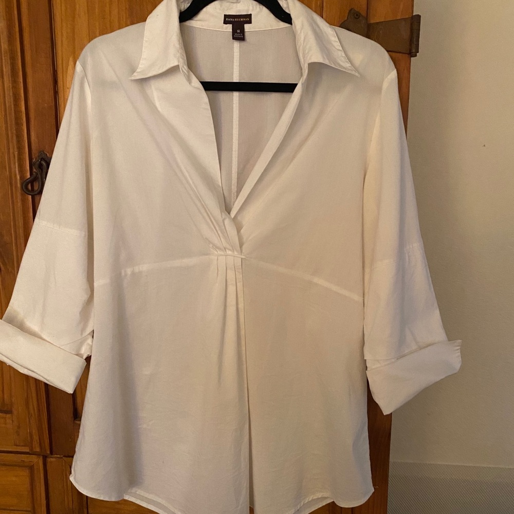 Dana Buchanan White Blouse